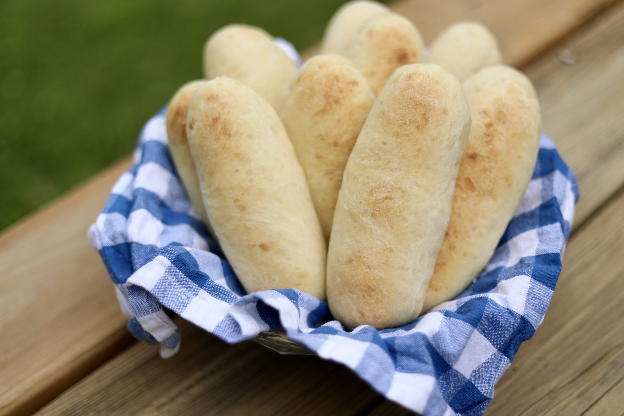 30-minute sourdough hot dog buns