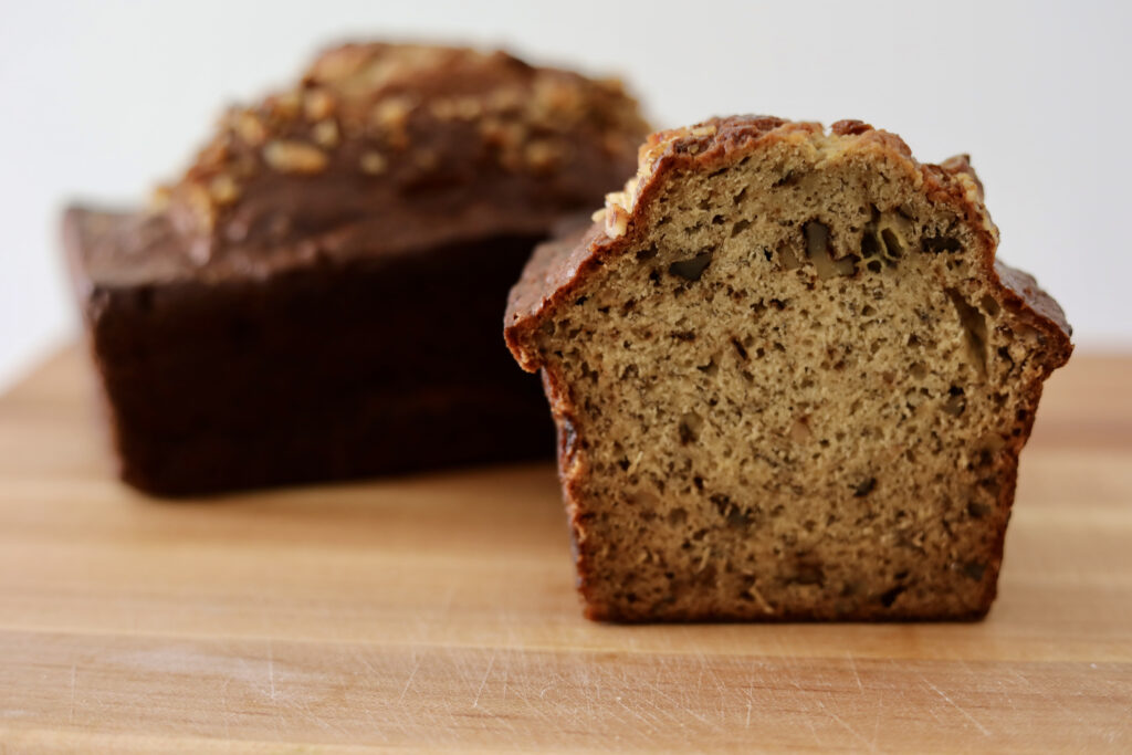fresh milled banana nut bread